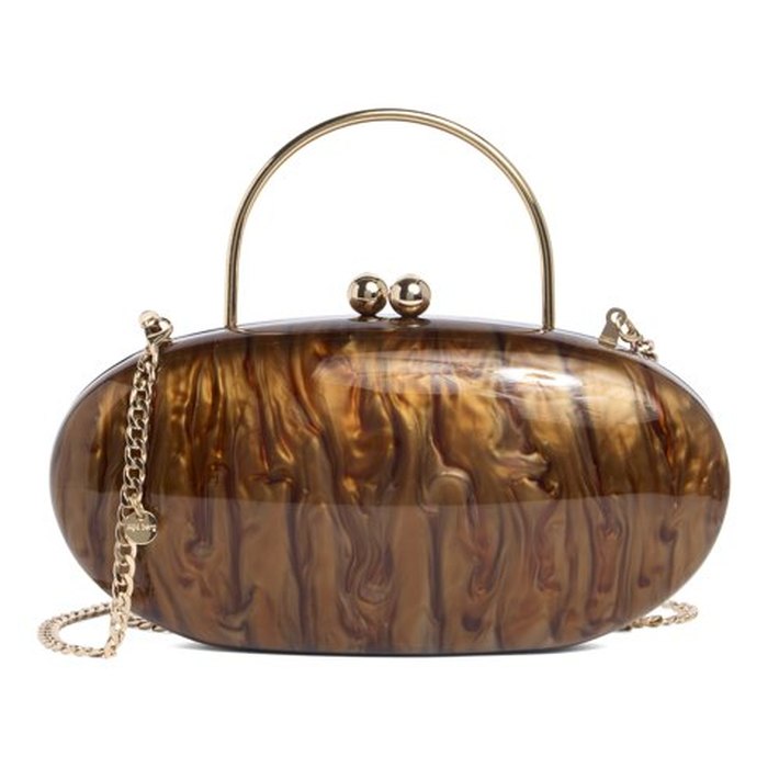 Olga Berg Imelda Acrylic Top Handle Bag