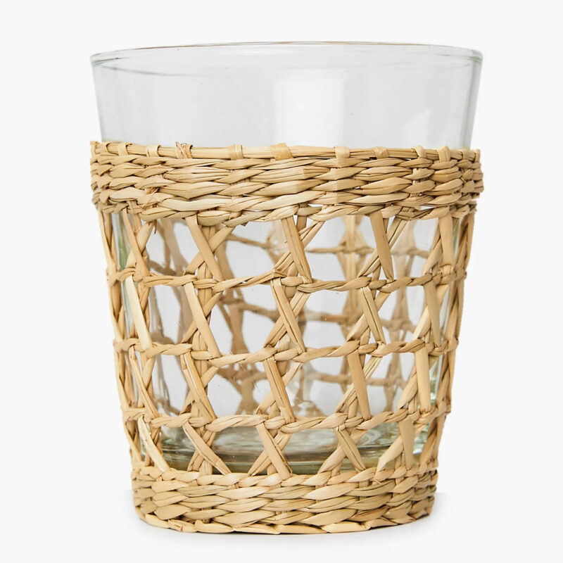 Seagrass Cage Wide Tumbler Set of 6