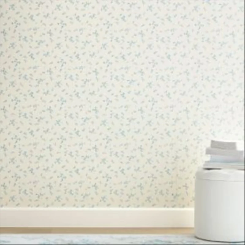 LoveShackFancy Prairie Wildflower Wallpaper - Blue