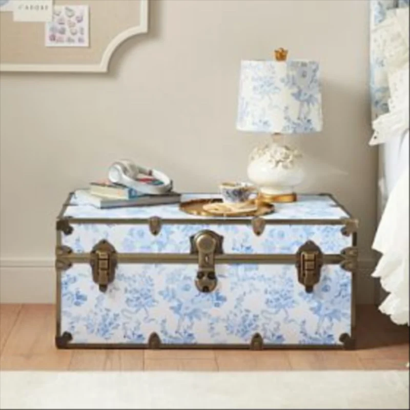 LoveShackFancy Garden Damask Standard Dorm Trunk