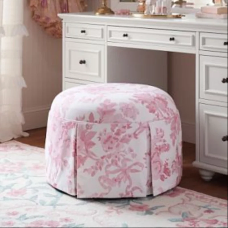 LoveShackFancy Garden Damask Ottoman