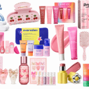 Pastel beauty gift collage for Sephora-loving tweens