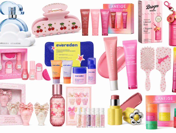 Pastel beauty gift collage for Sephora-loving tweens