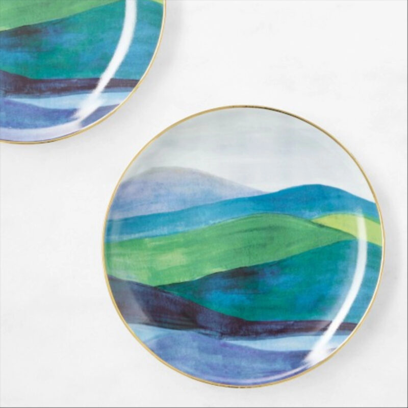 Williams Sonoma Sheila Bridges x Williams Sonoma Highlands Appetizer Plates, Set of 4