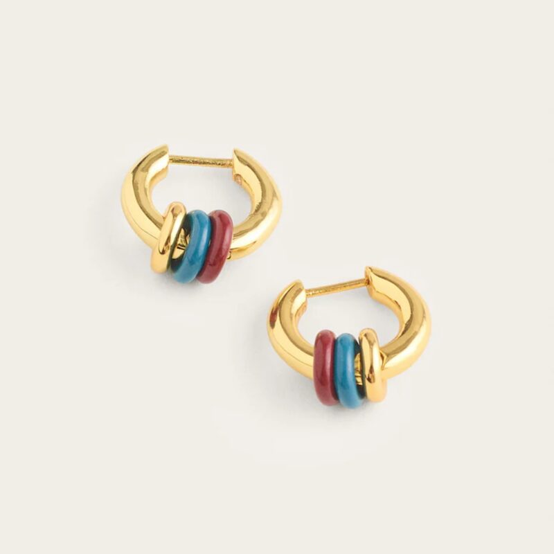 Madewell — Triple-Ring Huggie Hoop Earrings