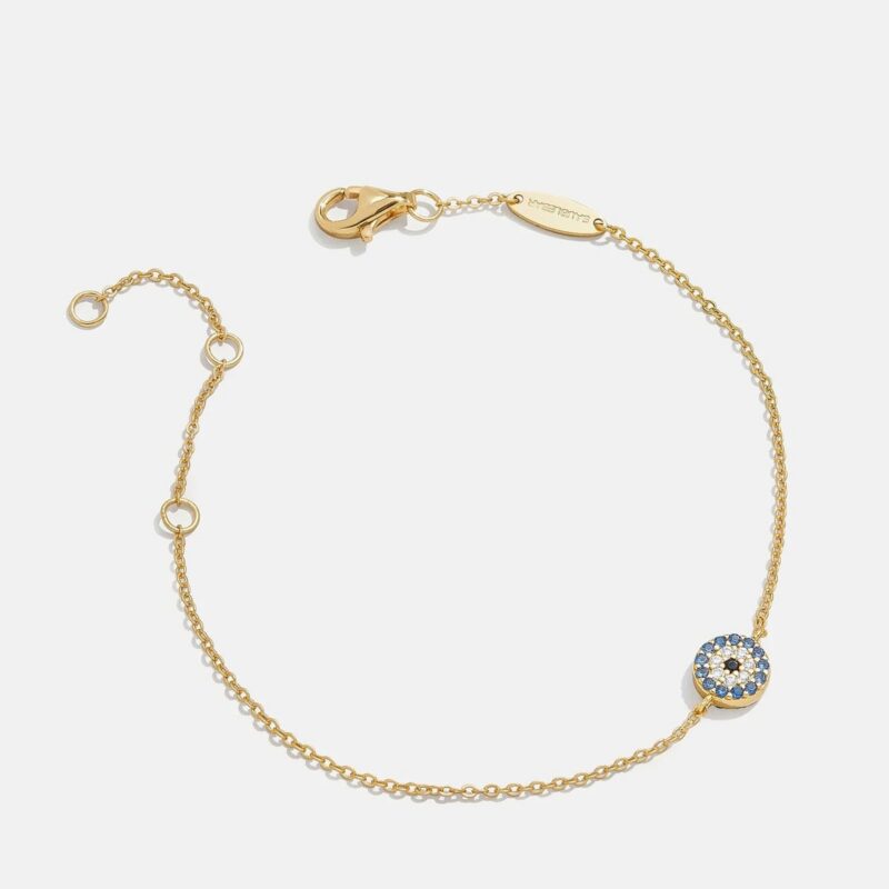 18K Gold Evil Eye Bracelet - Pavé Evil Eye BaubleBar