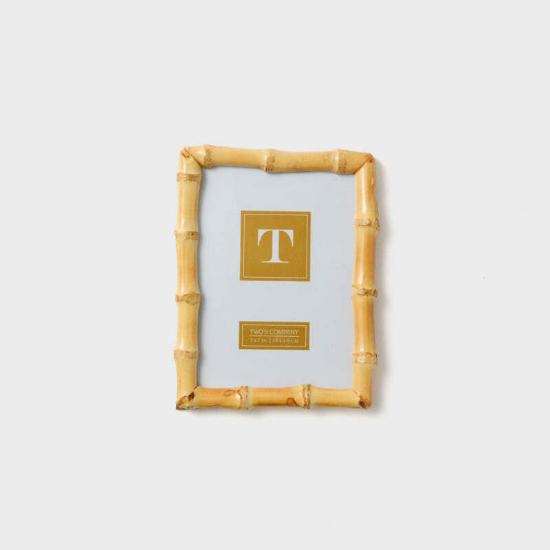 5x7 Blonde Natural Bamboo Finish Photo Frame Two's Company