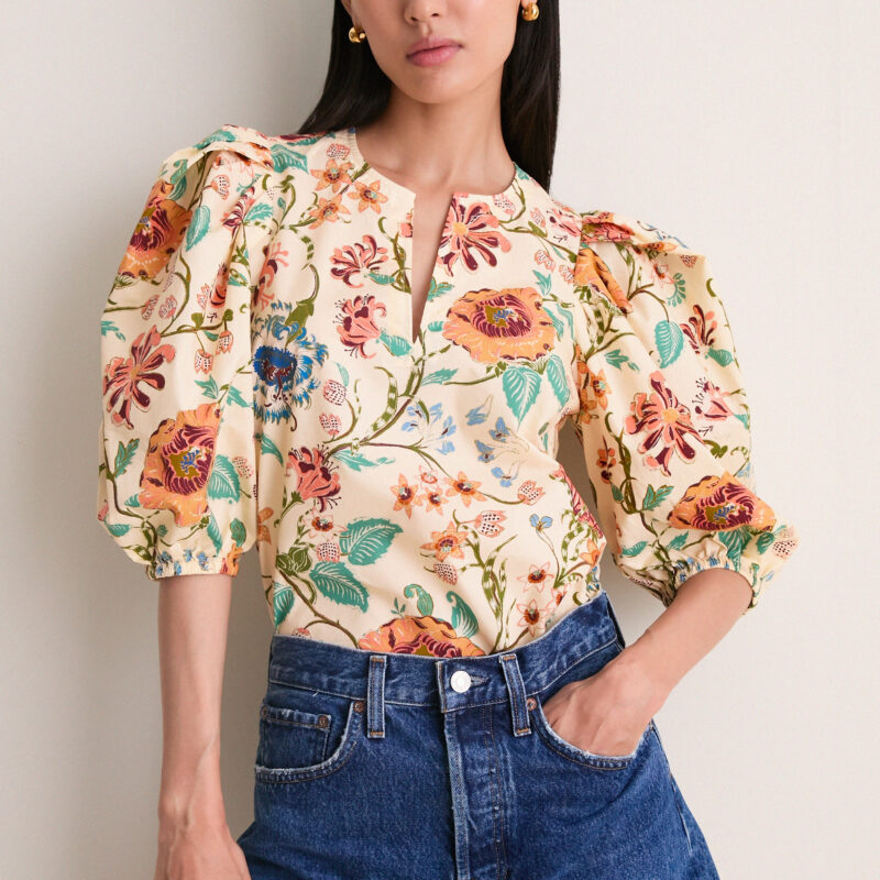 Abalone Florielle Short Sleeve Cotton Top Ulla Johnson