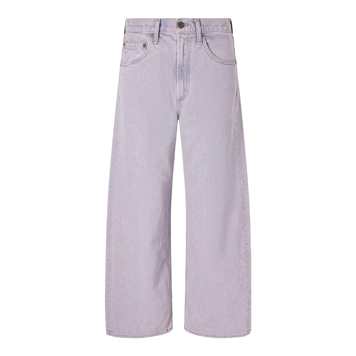 AGOLDE | Low Curve Crop High-Rise Wide-Leg Jeans