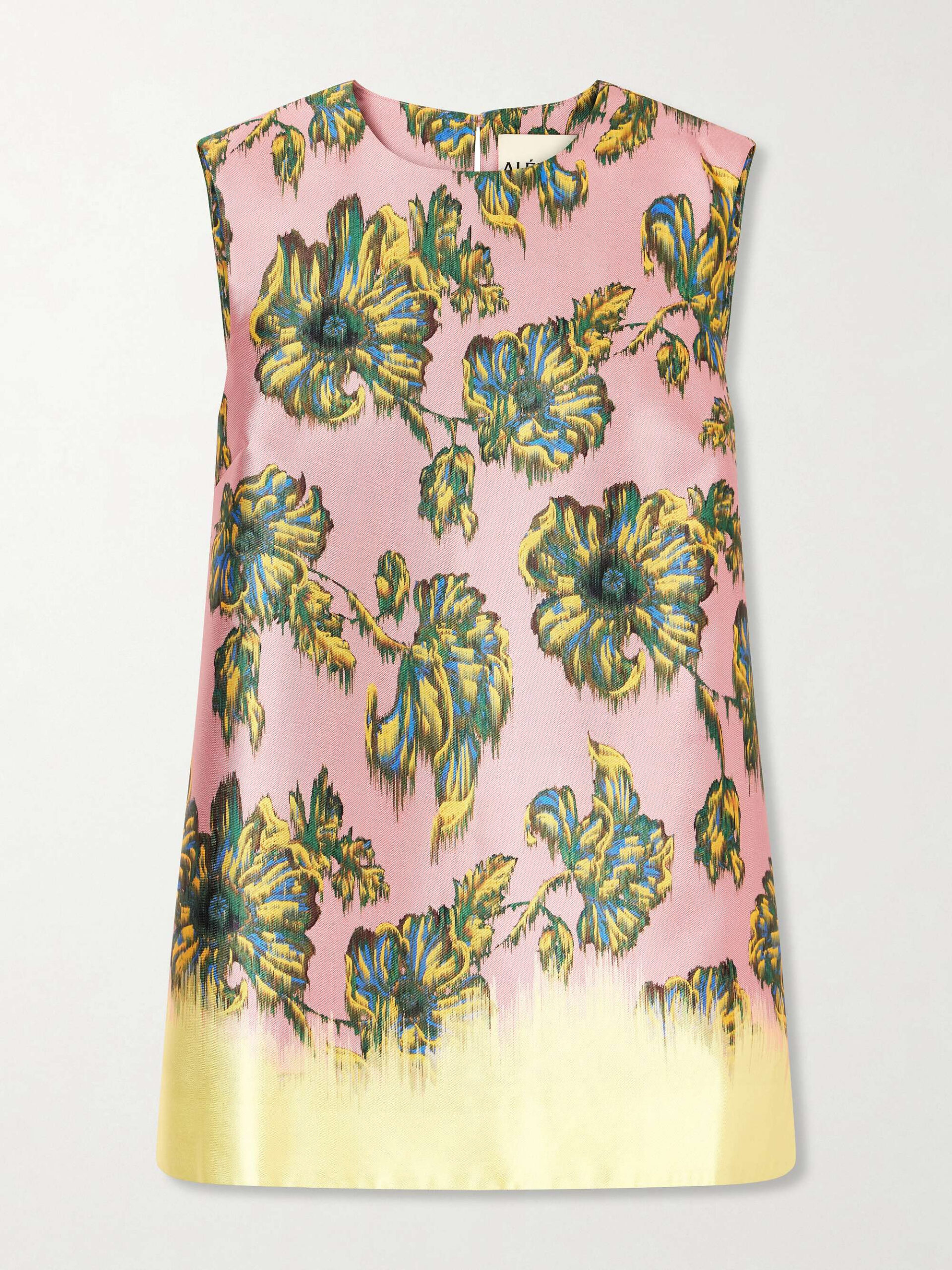 ALÉMAIS Faye floral-print twill top