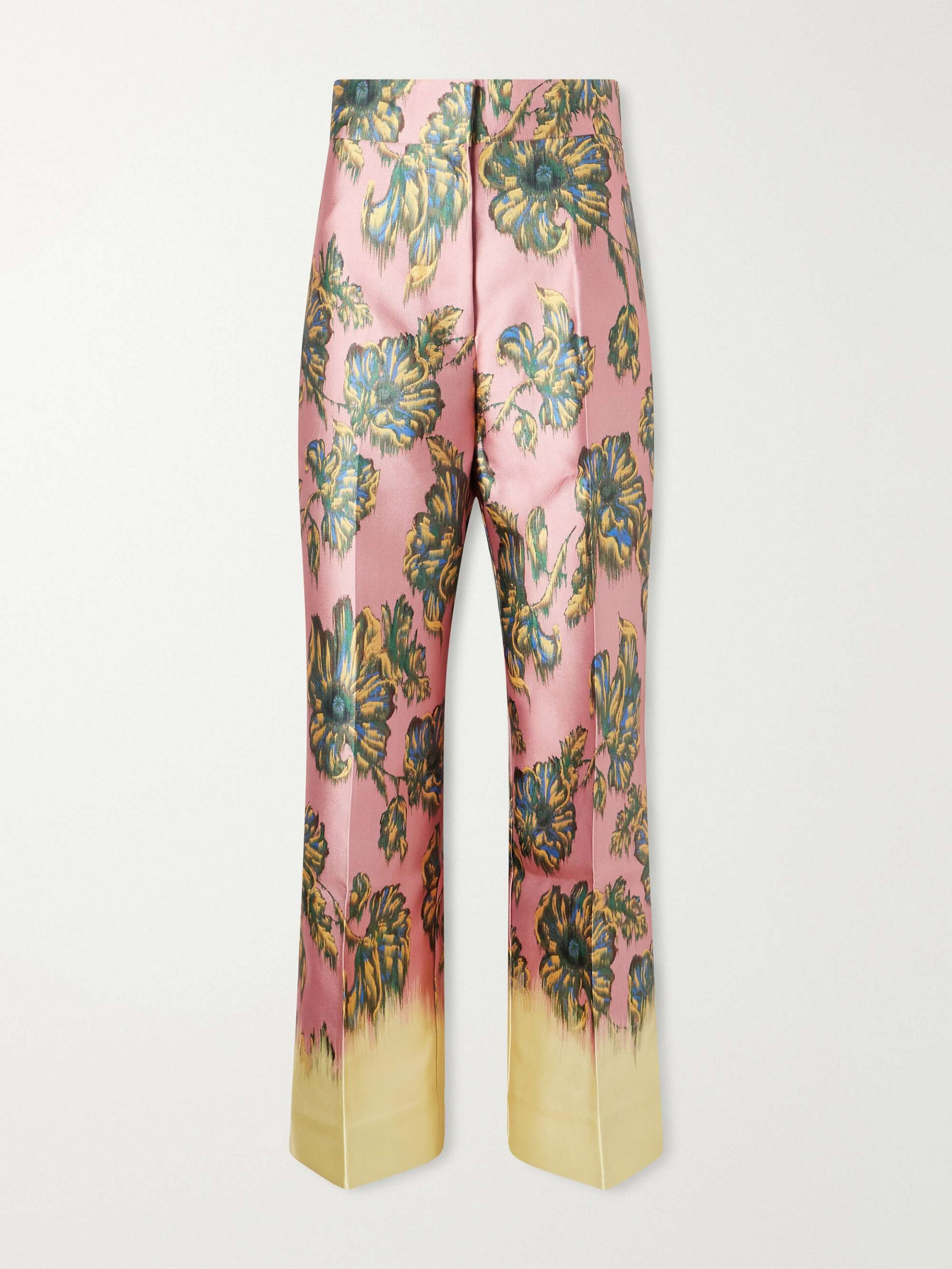 ALÉMAIS Faye floral-print twill wide-leg pants