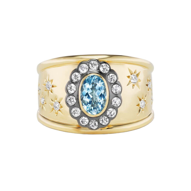 Ali Cigar Band Aquamarine Marlo Laz