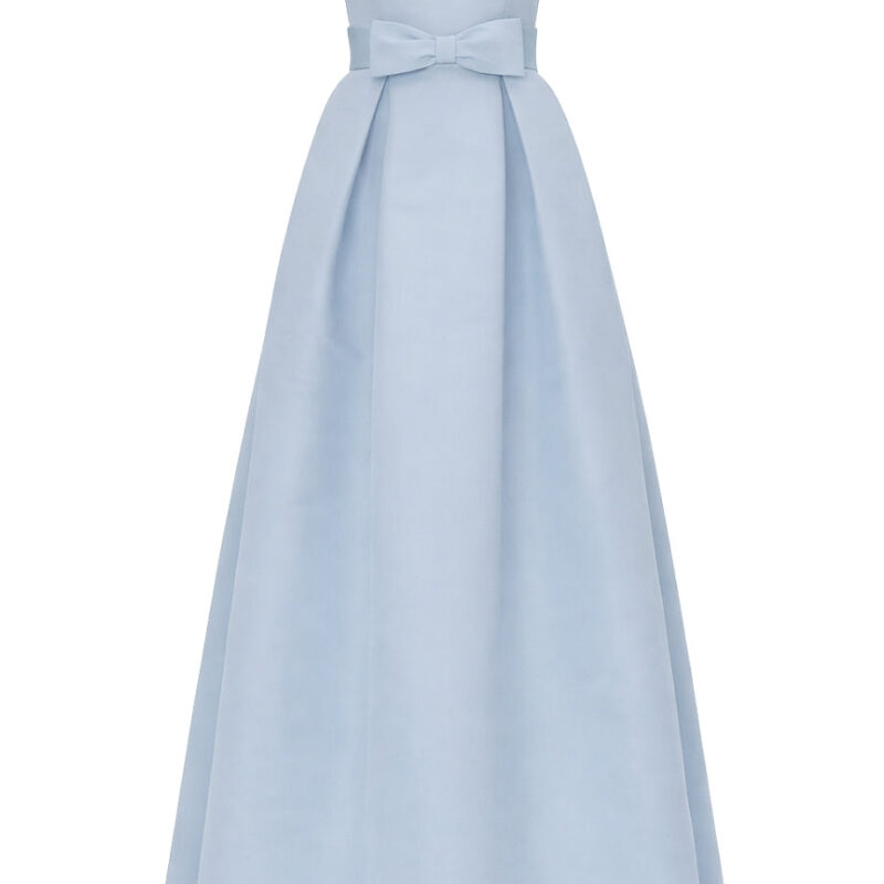 Alice Silk Faille Full Gown with Bow Belt Alexia Maria Collection