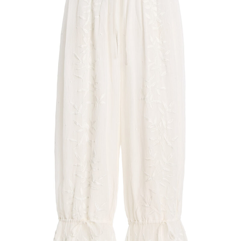 ALL THAT REMAINS - Jenine Cotton-Silk Pants Moda Operandi