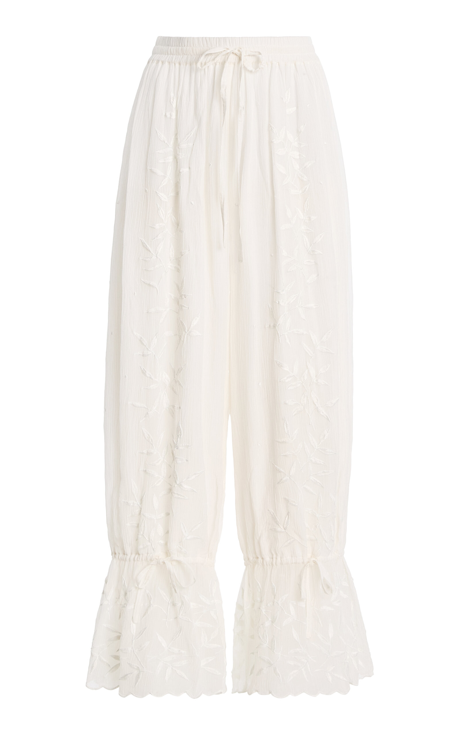 ALL THAT REMAINS - Jenine Cotton-Silk Pants Moda Operandi