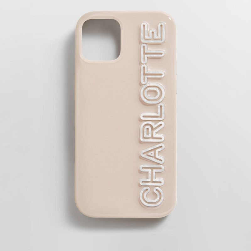 All the Beige Custom iPhone Case - Beige/Pearl BaubleBar