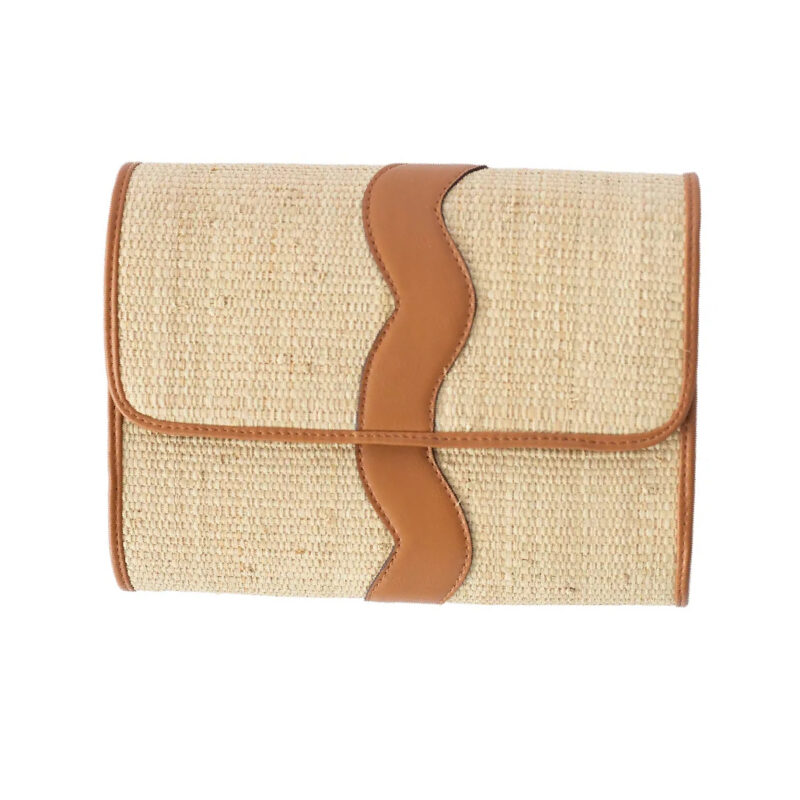Allie Clutch in Rattan Breck and Grier