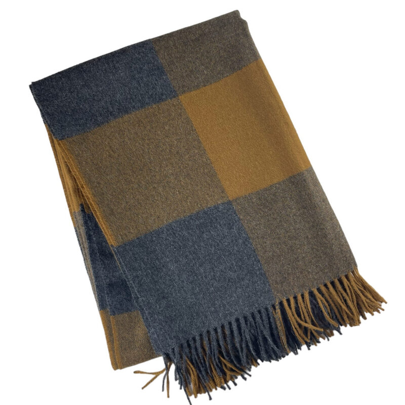 Alpaca Buffalo Check with Fringe A Soft Idea
