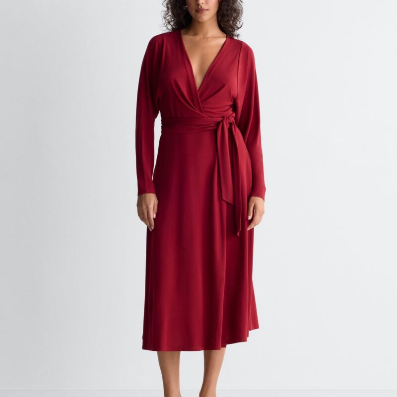 Amara Wrap Dress in Titian Red Diane von Furstenberg