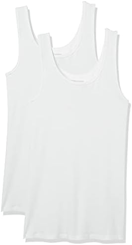 Amazon Essentials Women's Slim-Fit Ribbed Scoop Neck Tank Tops