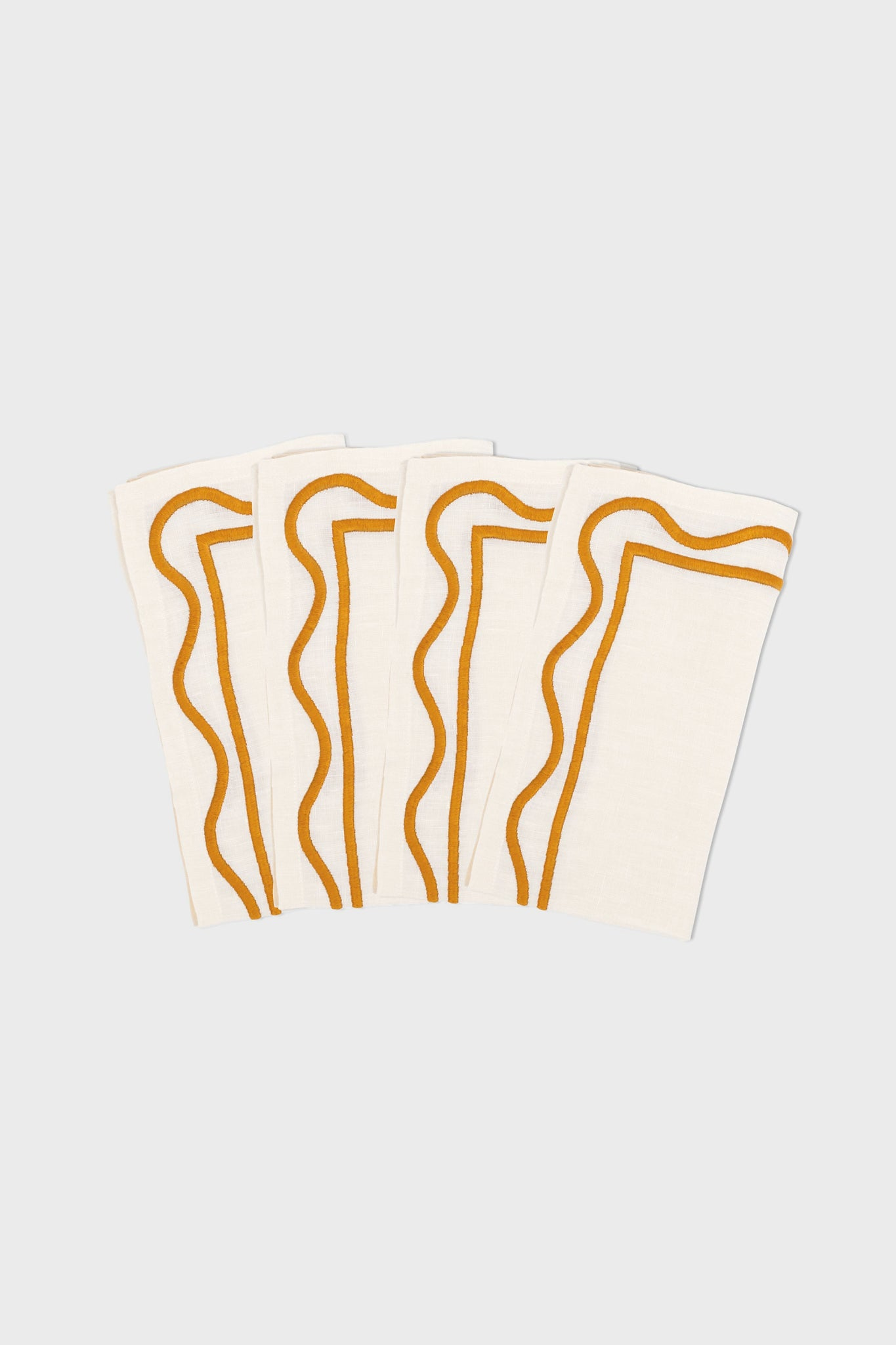 Amber Colorblock Embroidered Napkins Misette