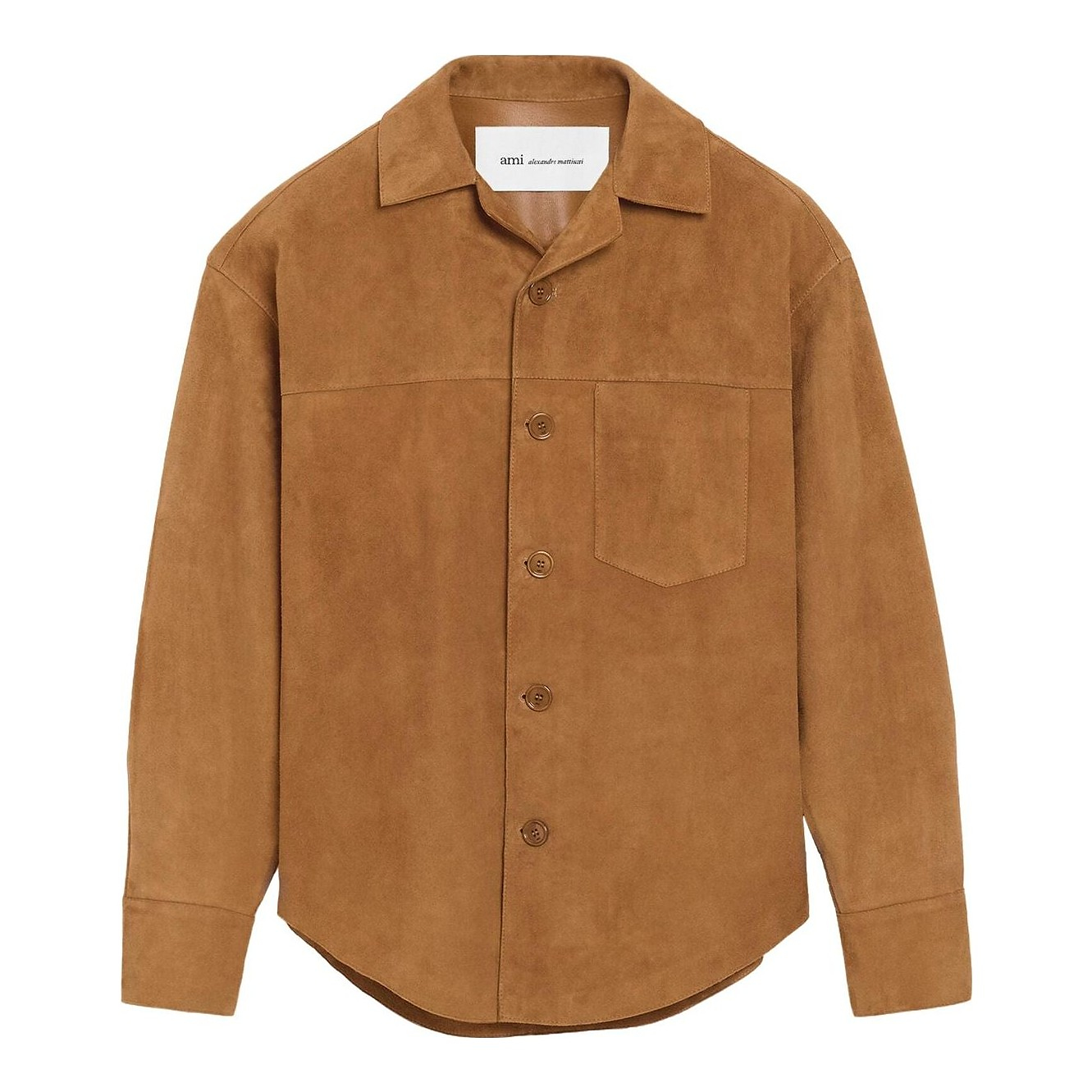AMI PARIS - Goat Leather Buttoned Overshirt AMI Paris US
