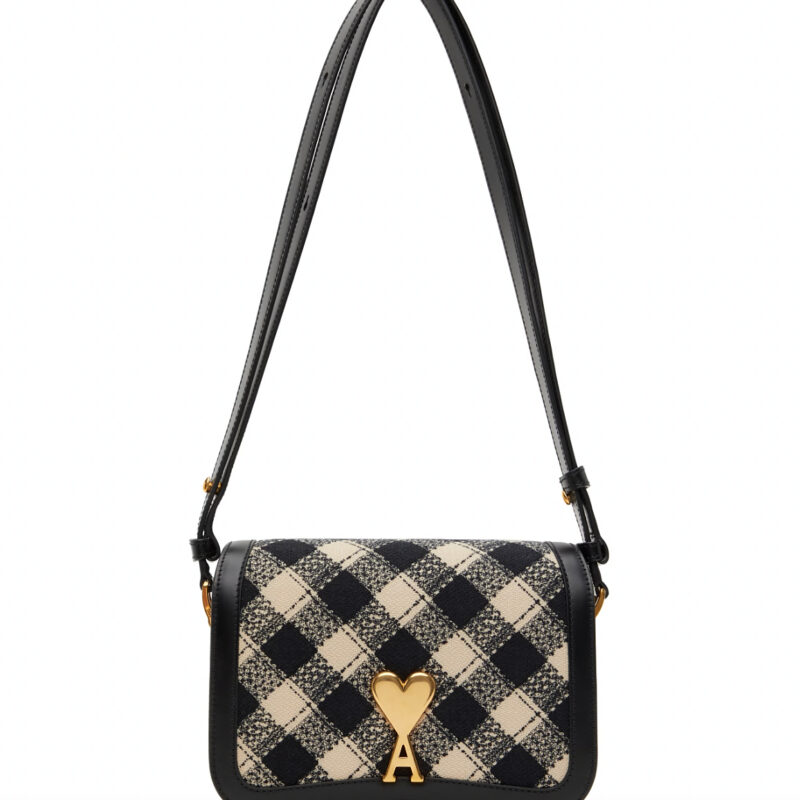 AMI Paris Black & Off-White Paris Paris Bag