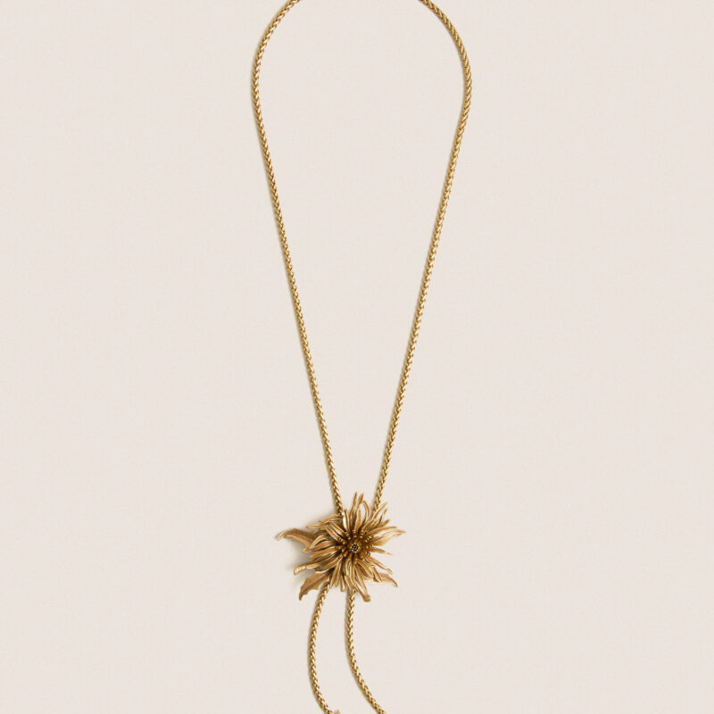 Antique Brass Octavia Bolo Necklace Cult Gaia
