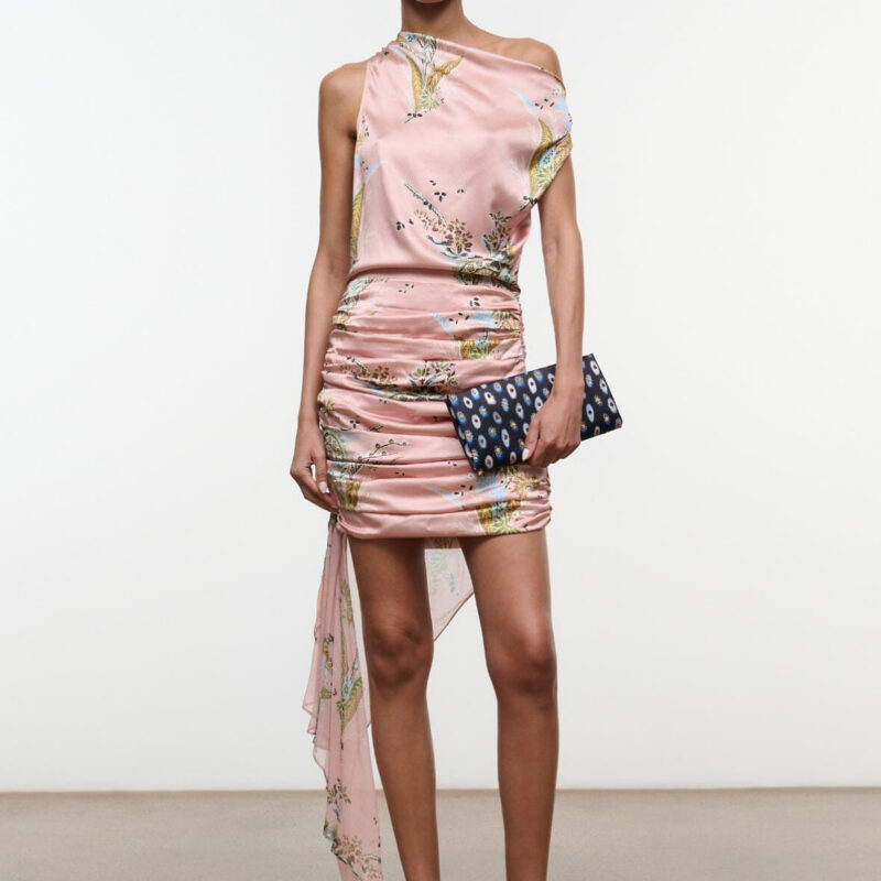 ATHENA SILK DRESS | TAPESTRY ROSE Staud