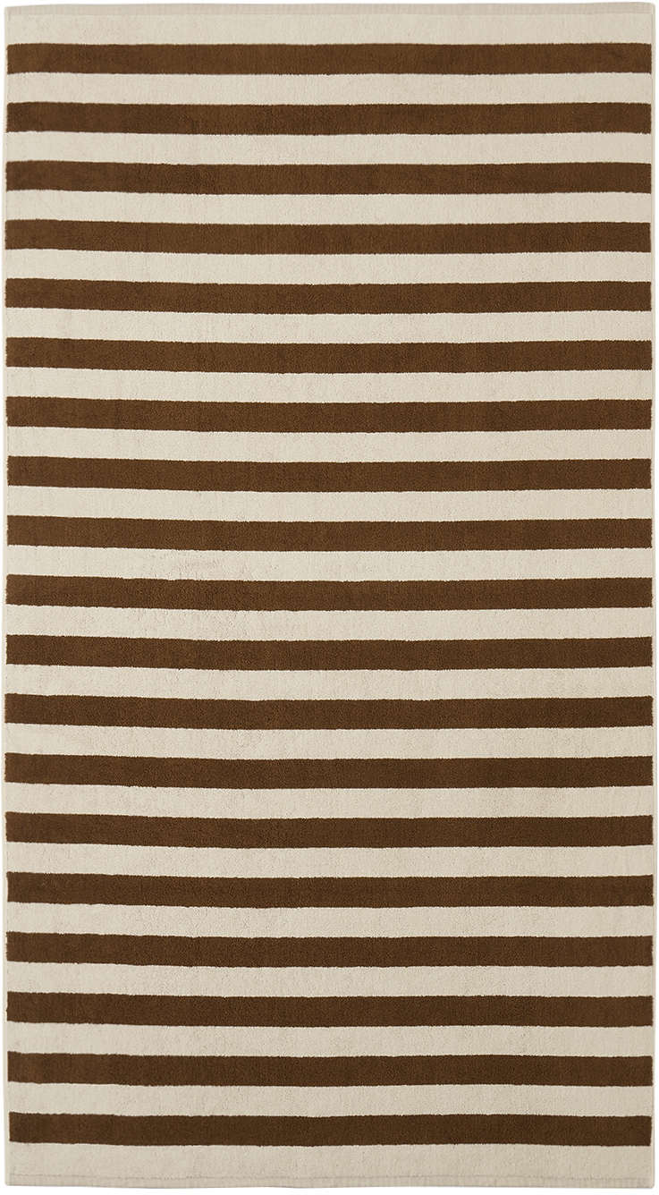 AUTUMN SONATA | Brown & Off-White Maria Pool Towel