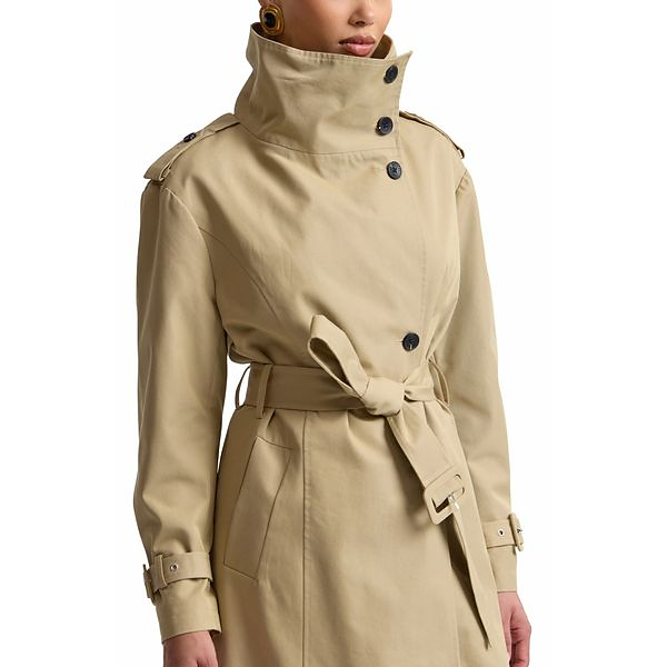 AVEC LES FILLES | Belted Cotton Blend Trench Coat