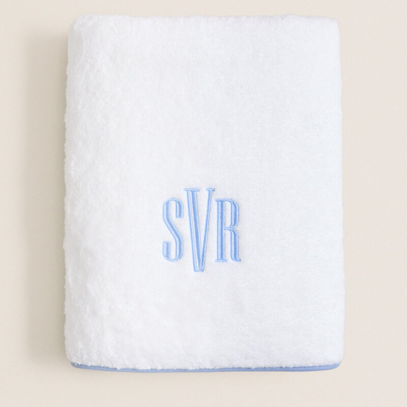 Azure Cairo Bath Towel Matouk