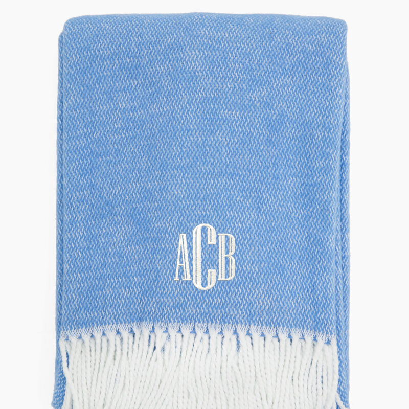 Azure Pezzo Throw Matouk