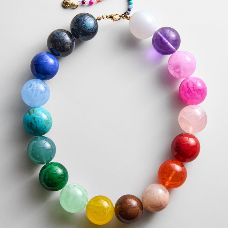 BAUBLEBAR | Jane Beaded Necklace - Rainbow Bead Default