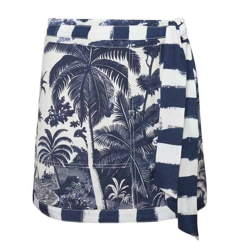 Bay Skirt in Bermuda Toile Hunter bell