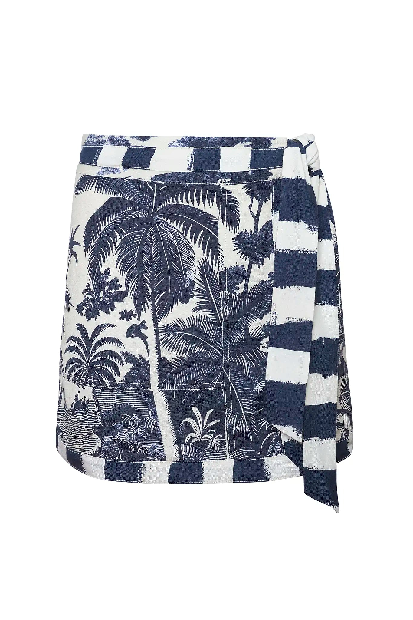 Bay Skirt in Bermuda Toile Hunter bell