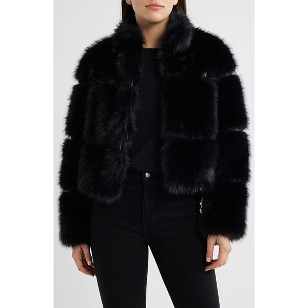 BCBG | Chubby Crop Faux Fur Jacket