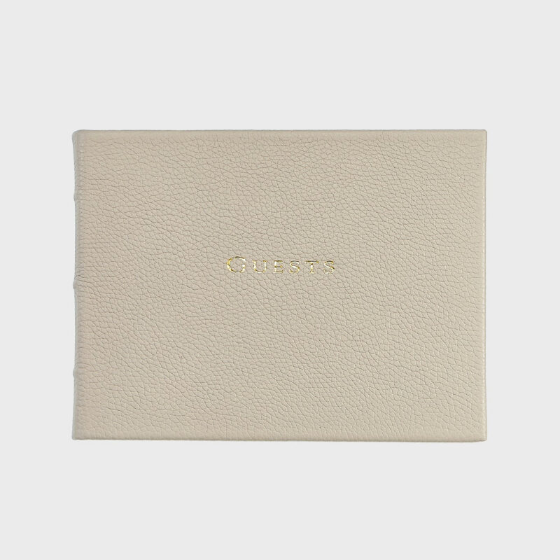 Beechwood Pebble Grain Guest Book Graphic Image