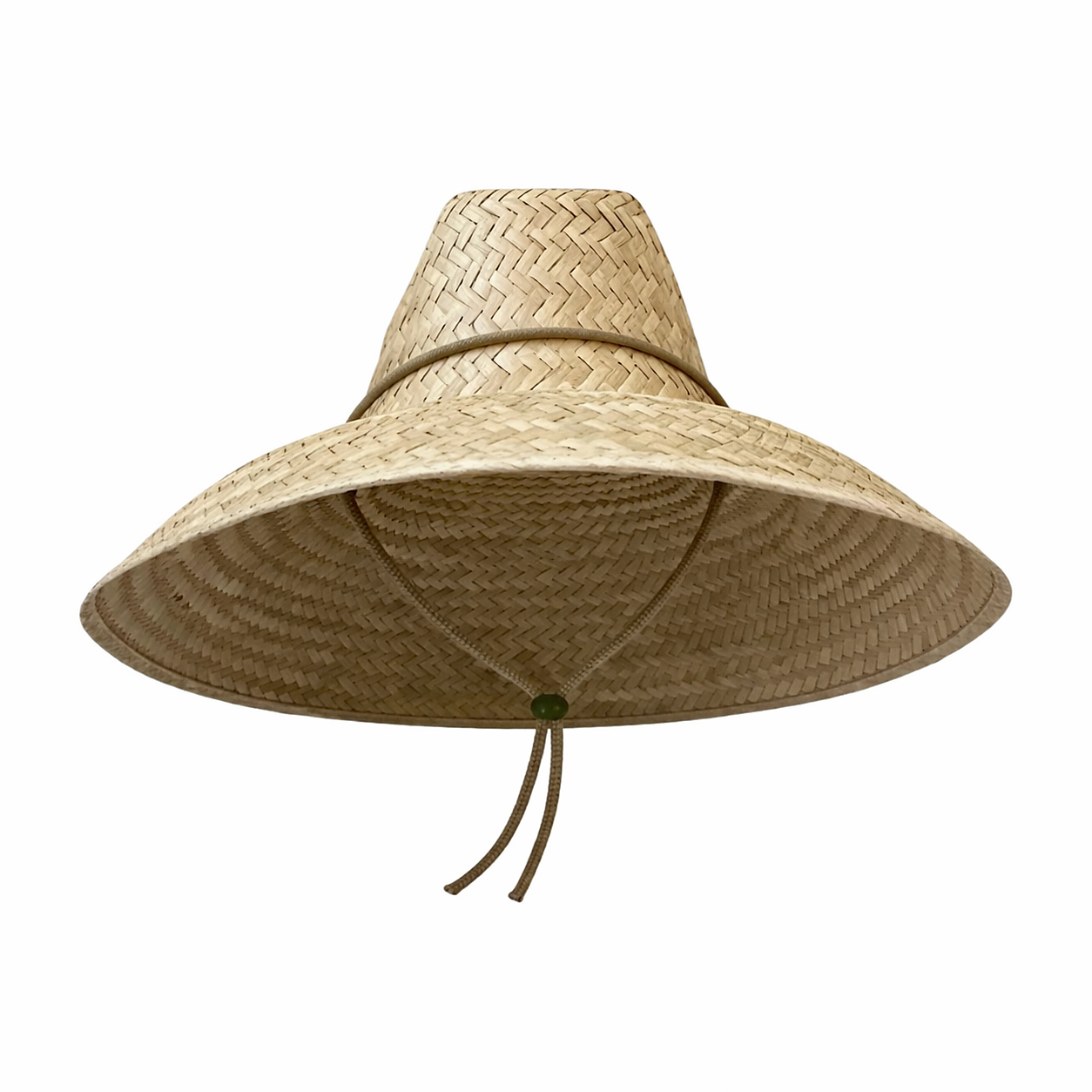 Begonia Sun Hat in Khaki Hat Lanyard with Jade Gemstone Toggle Sarah Bray Bermuda