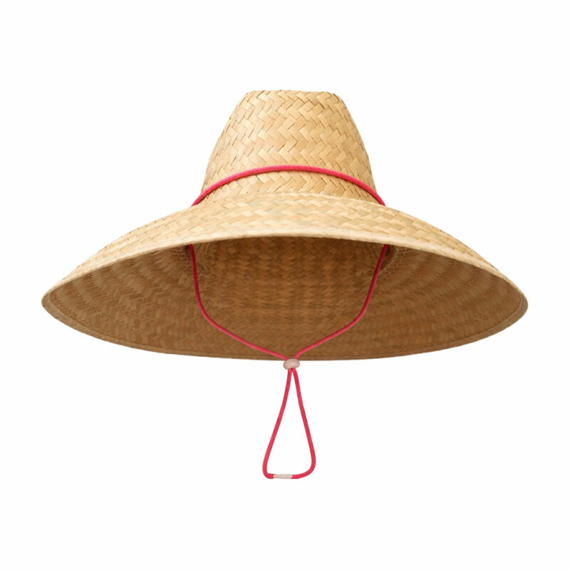Begonia Sun Hat in Neon Pink Lanyard with Rose Quartz Toggle Sarah Bray Bermuda