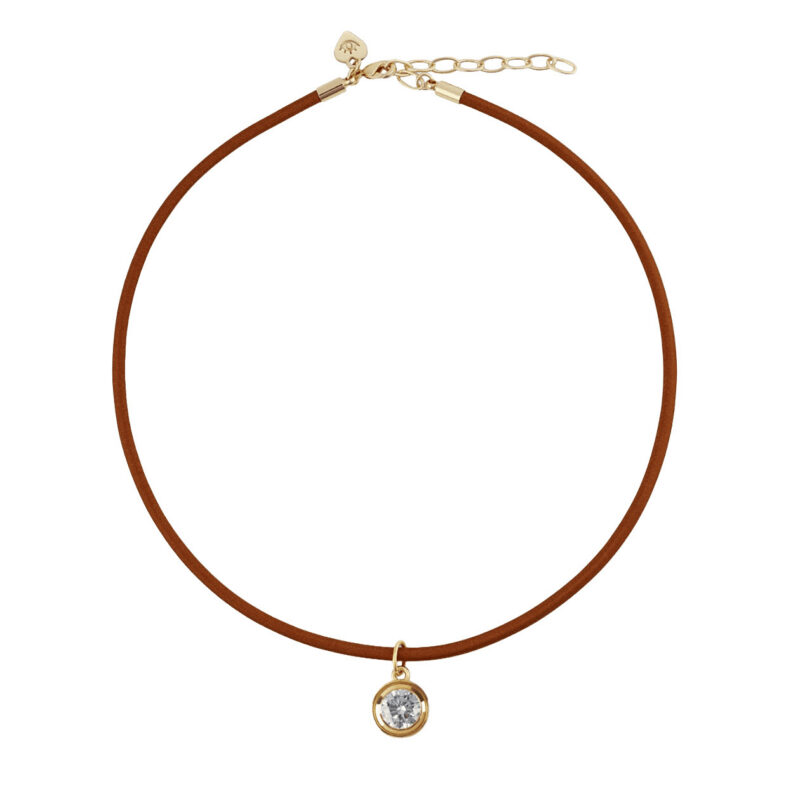 Bezel Clasp Cord Necklace HART