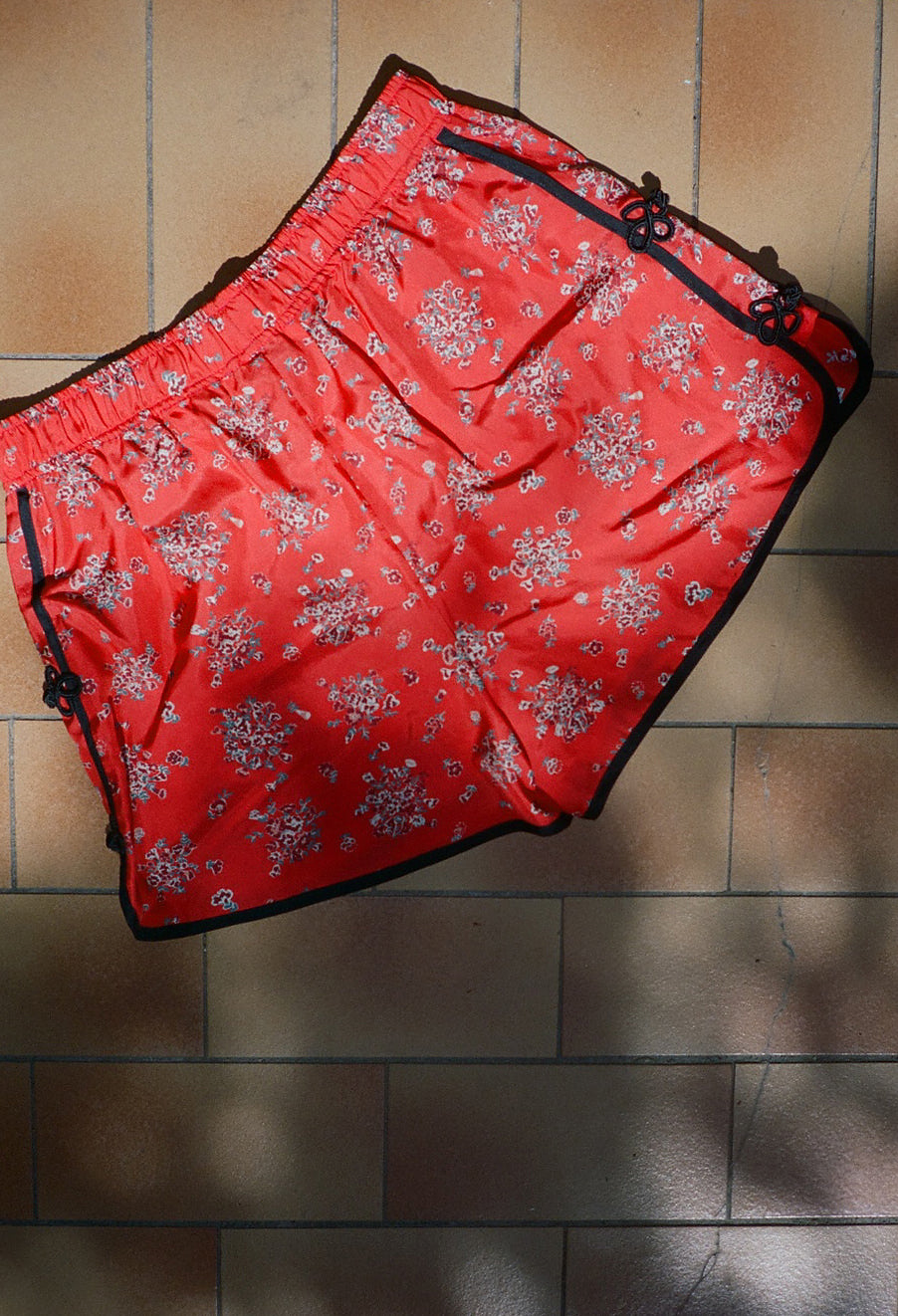 Bibbi Red Begonia Silk Short Ciao Lucia