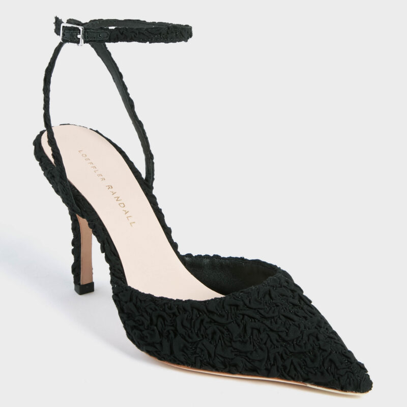 Black Puckered Jaden Heels Loeffler Randall