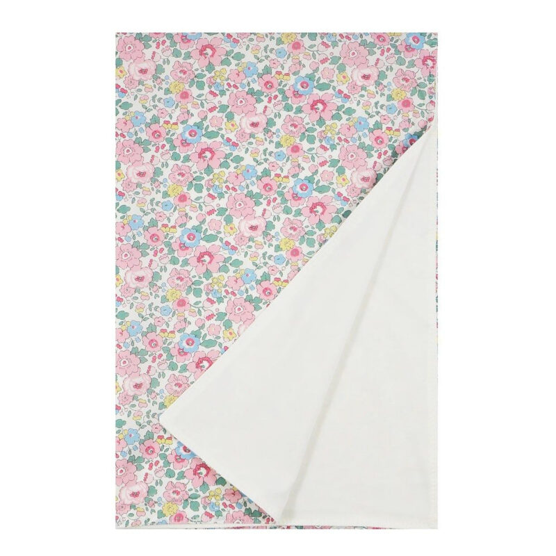 Blanket Made With Liberty Fabric in Betsy Candy Floss Coco & Wolf