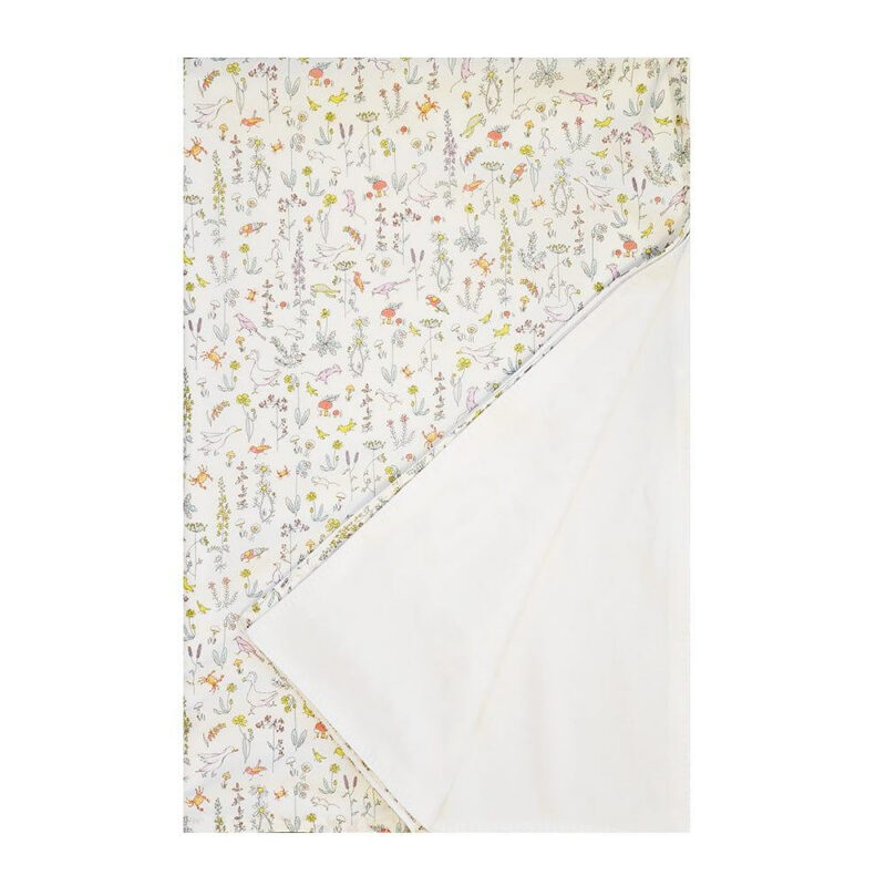 Blanket Made With Liberty Fabric in Theo Pink Coco & Wolf