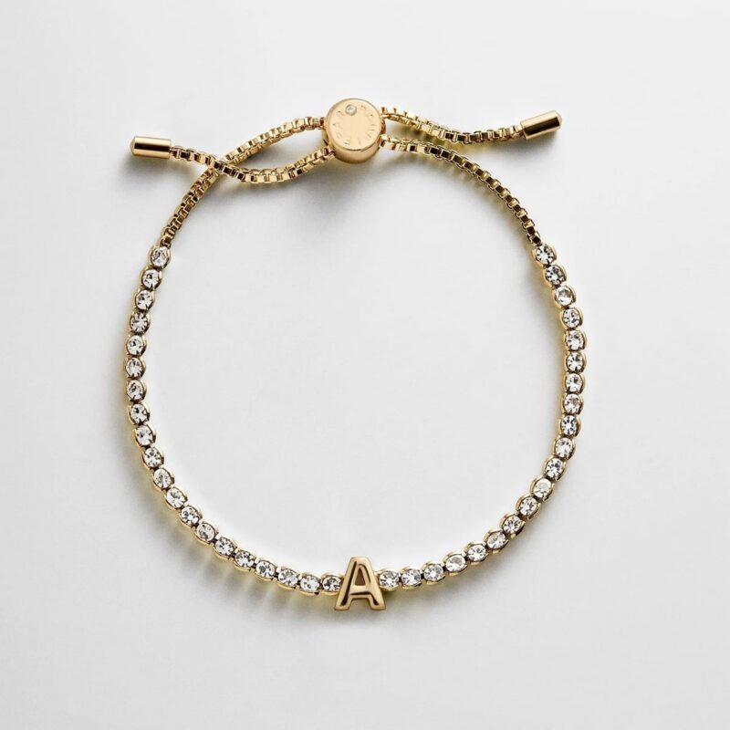 Block Letter Tennis Bracelet - Initial Tennis Bracelet BaubleBar