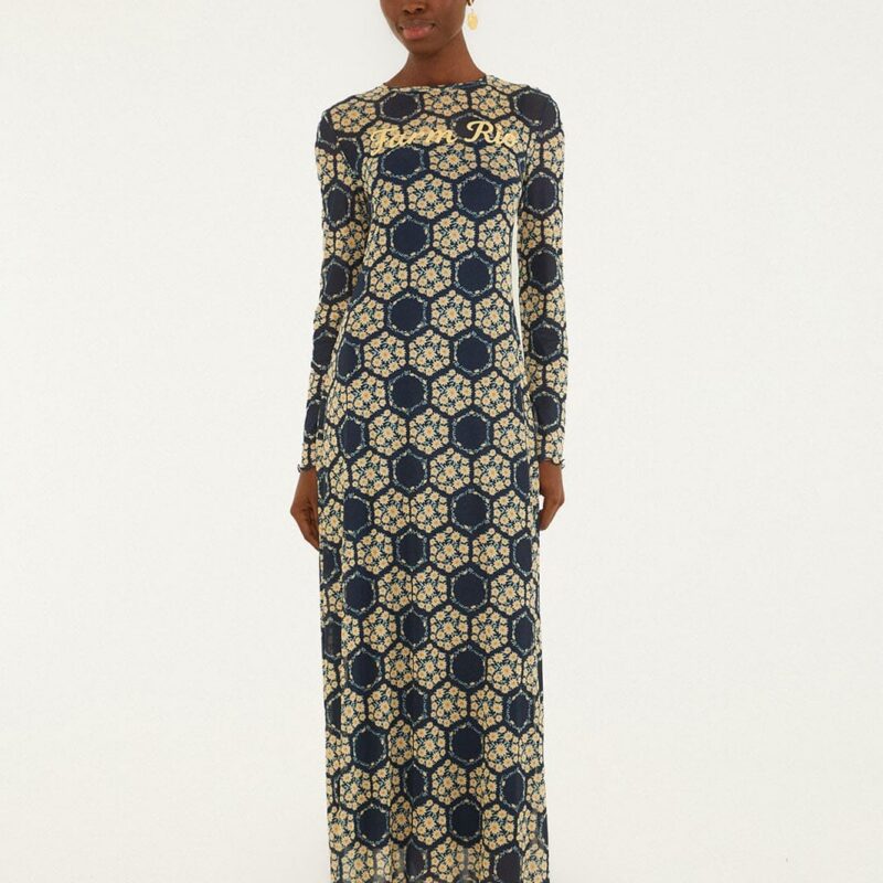 Blue Farm Club Long Sleeve Maxi Dress FarmRio US