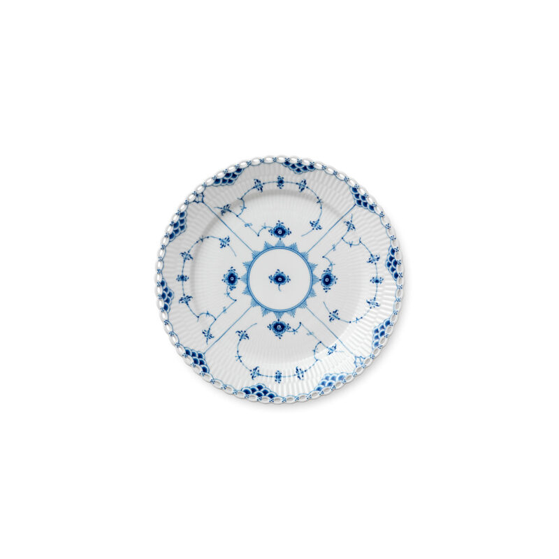 Blue Fluted Full Lace Dinner Plate 10.75" Royal Copenhagen Collection