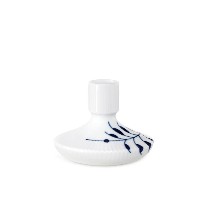 Blue Fluted Mega Candlestick 3" Royal Copenhagen Collection