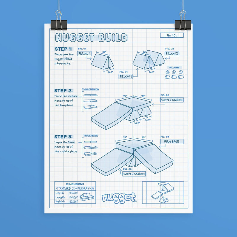 Blueprint of a Build Nugget Couch